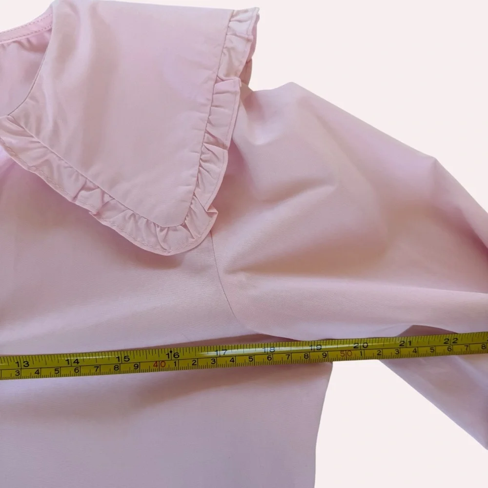 River Island Pink Ruffle Collar Blouse - Picture 5 of 7